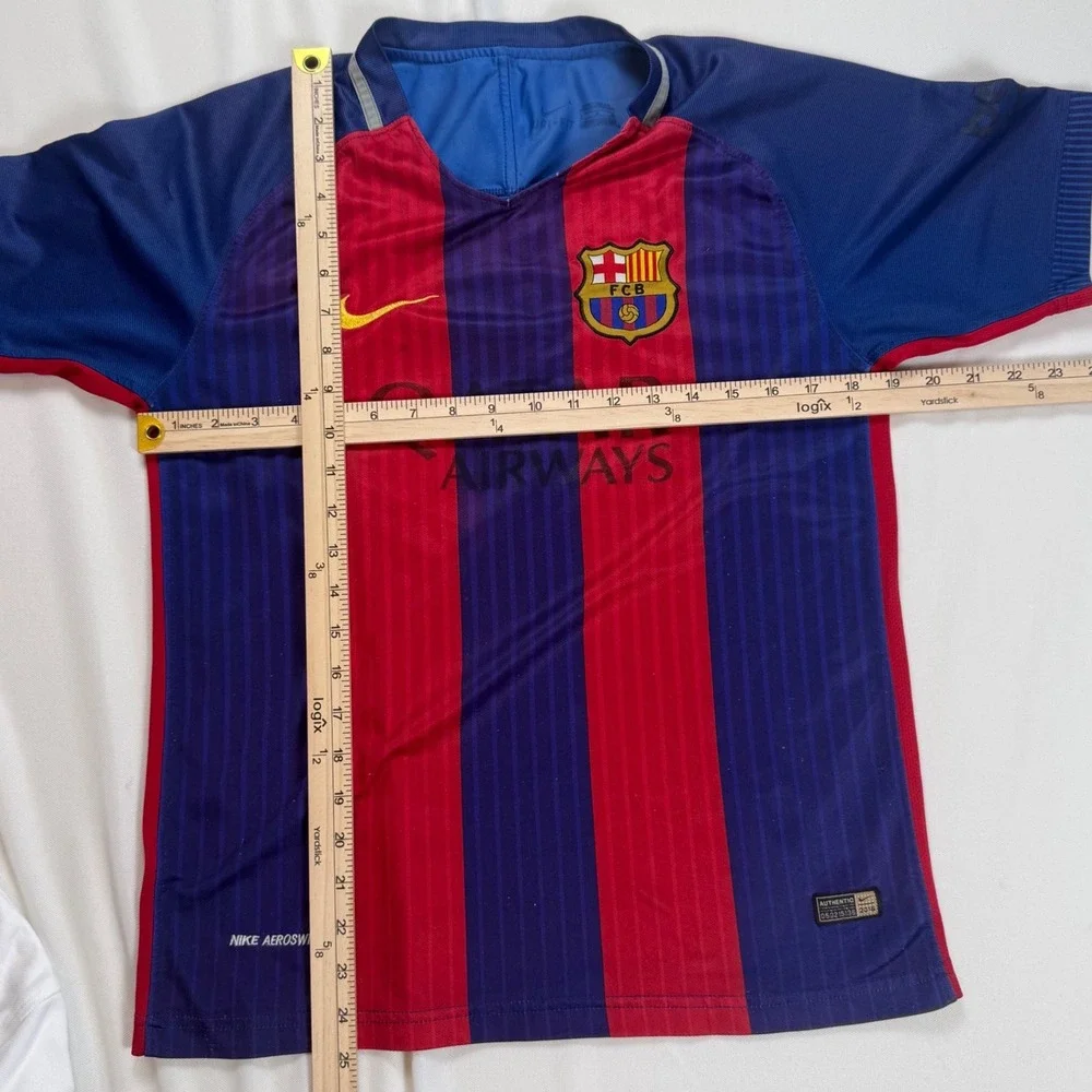 Nike FC Barcelona 2016-17 Home Jersey Qatar Airways Aeroswift Mens Medium‎ M